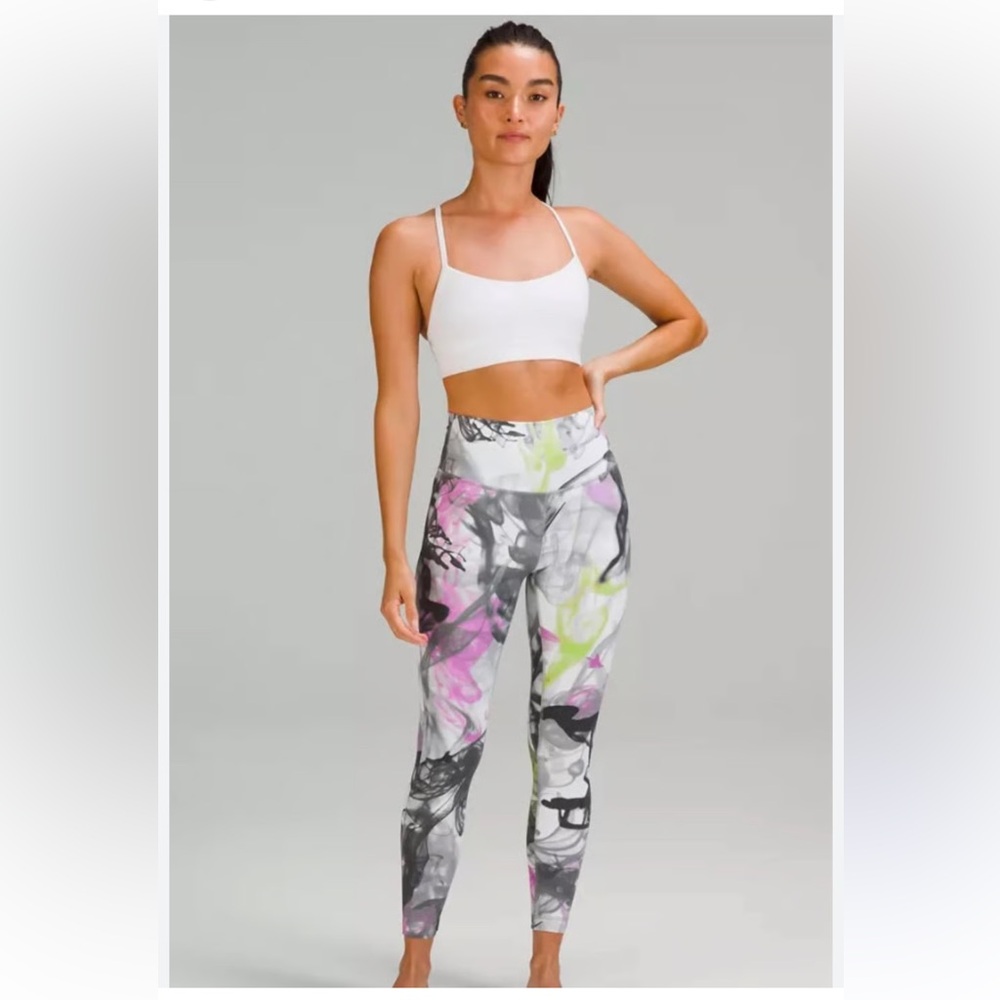 Lululemon Athletica Throw Back Print Align Leggings
